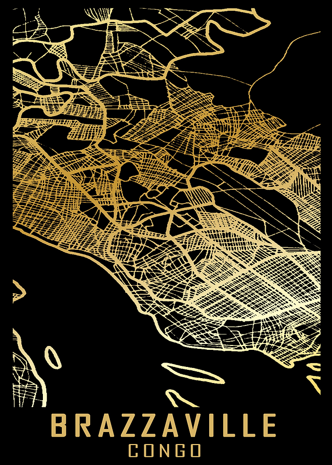 Brazzaville Congo City Map