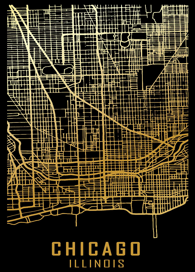 Chicago Illinois City Map