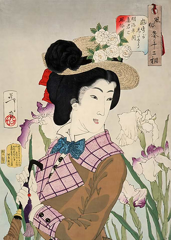 Ukiyo e Women Floral