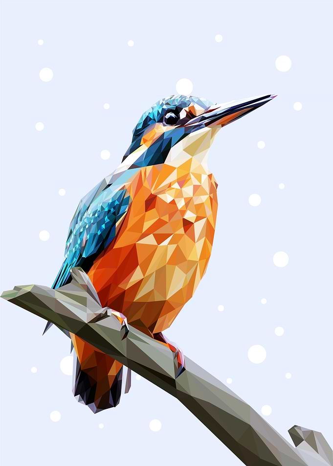 nursery animal kingfisher