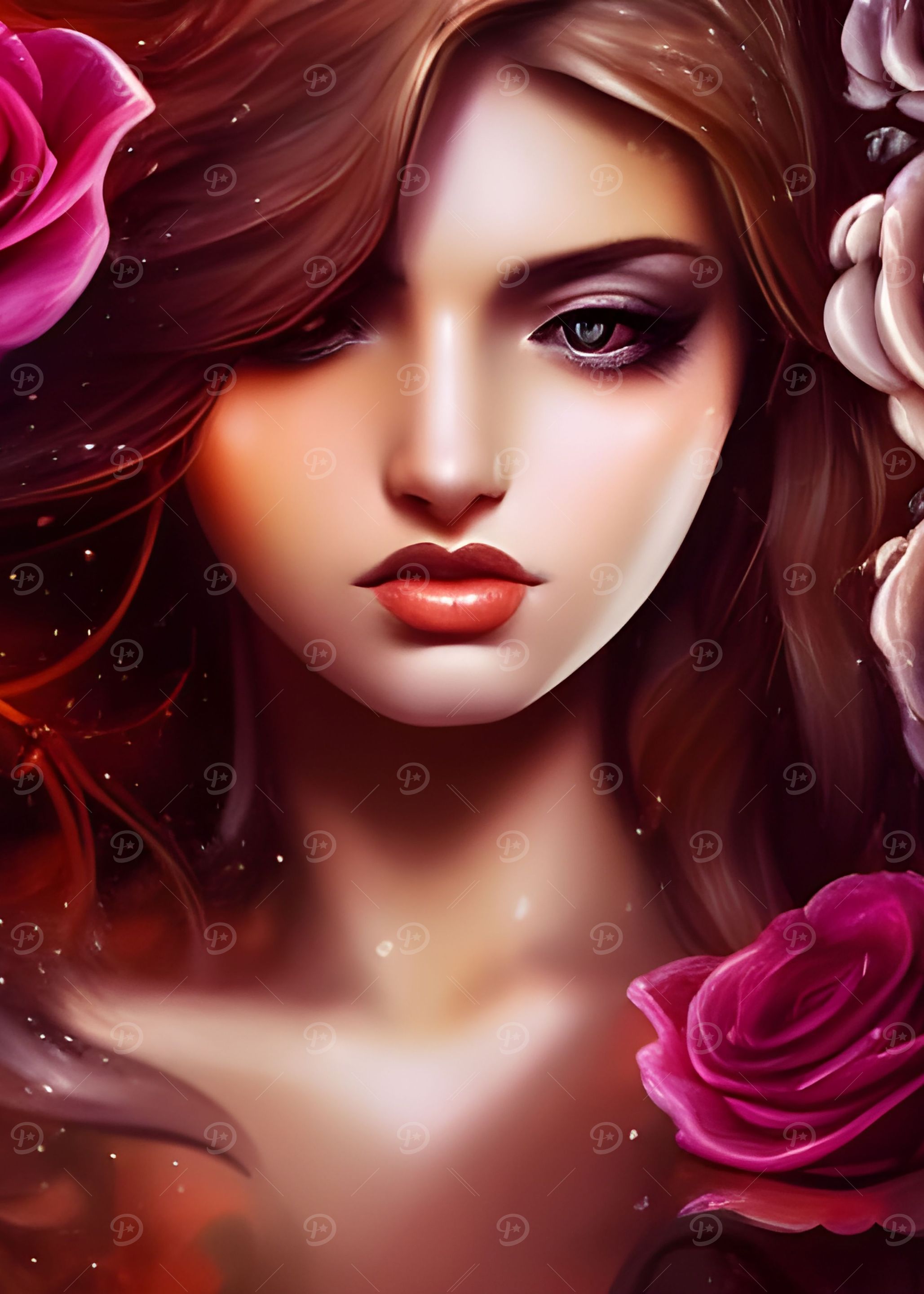 Girl with Rose