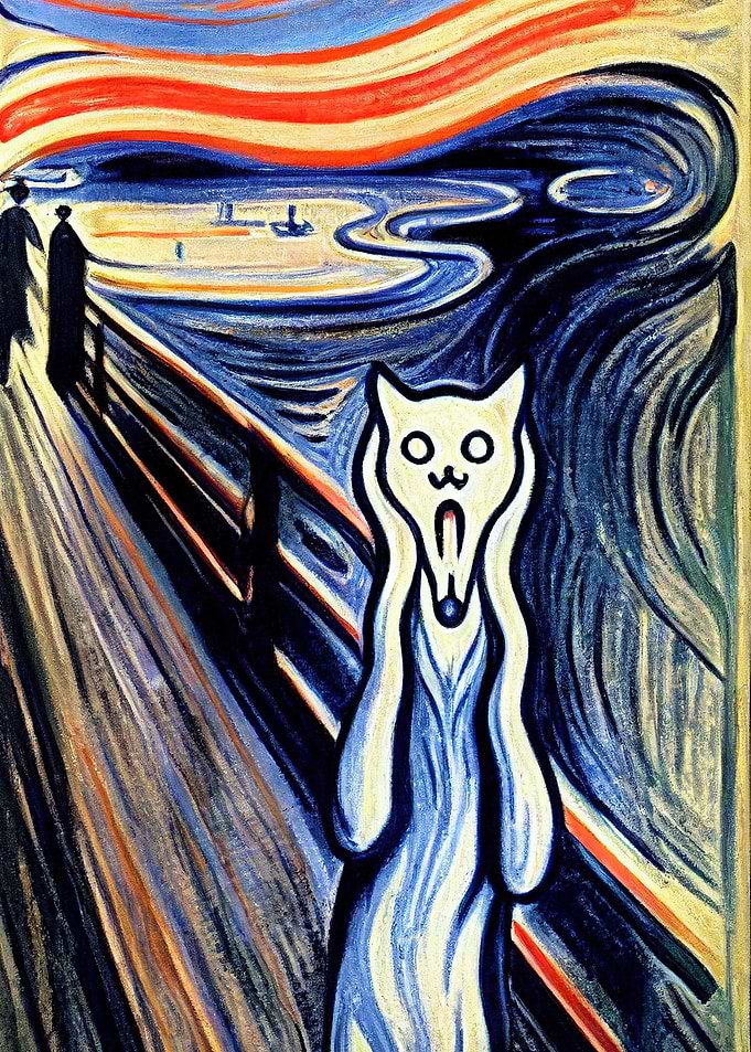 The Scream cat