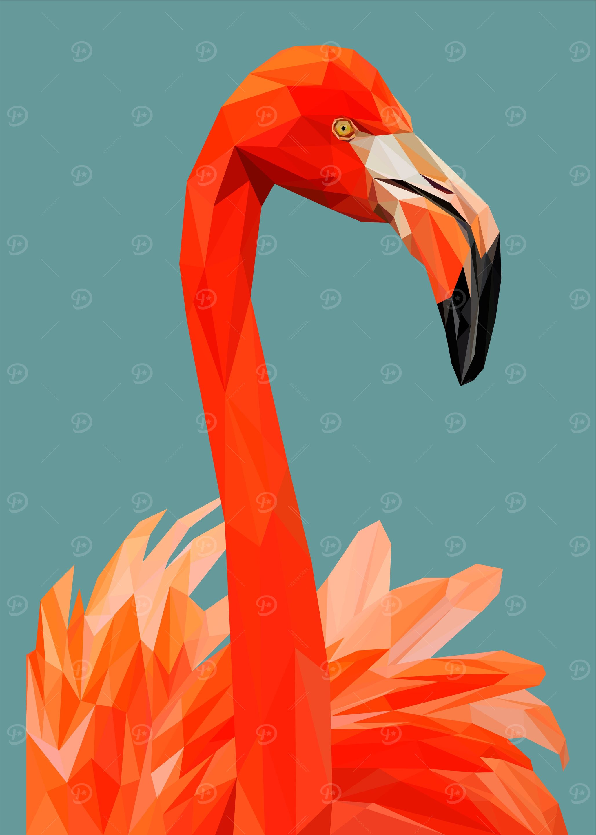 flamingo nursery animal