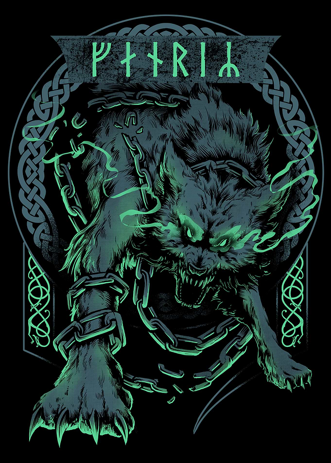 Viking Fenrir Wolf Norse