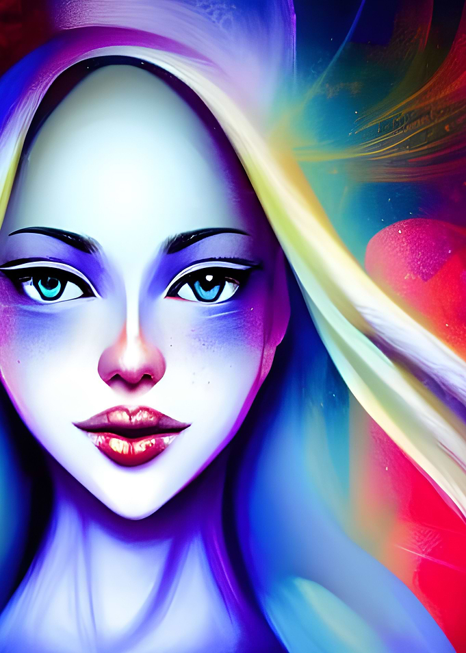 Girl with rainbow