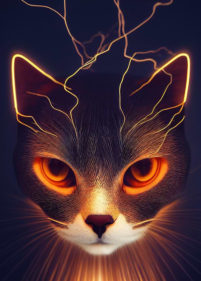 Lightning cat