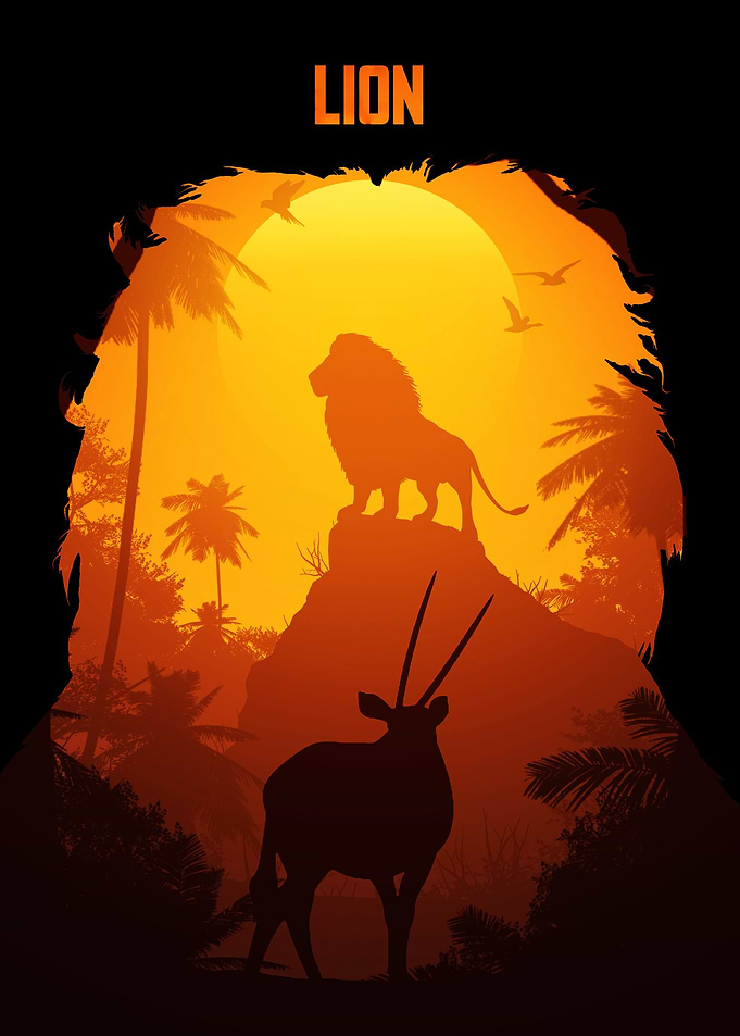 Lion king of the animals