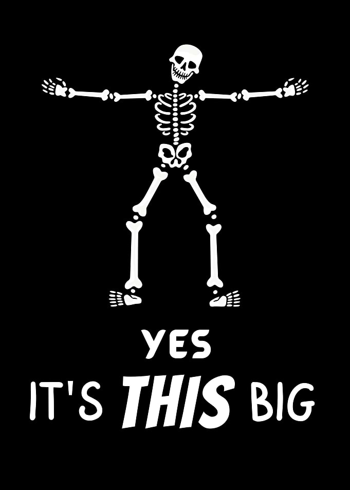 XXXL Size Skeleton Joke