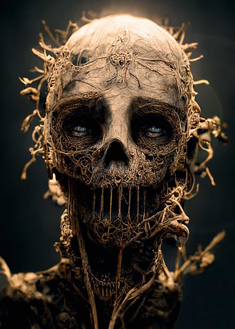 Zombie skull