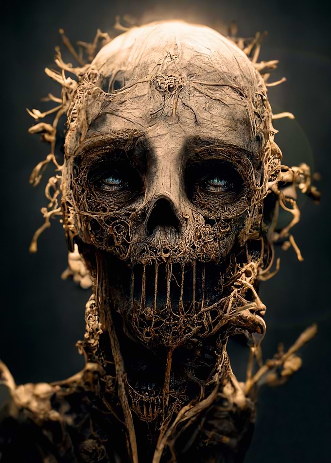 Zombie skull