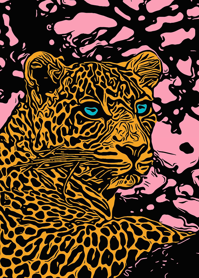 Cheetah Portrait Poster