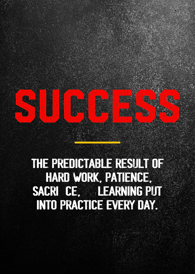Success Motivational art