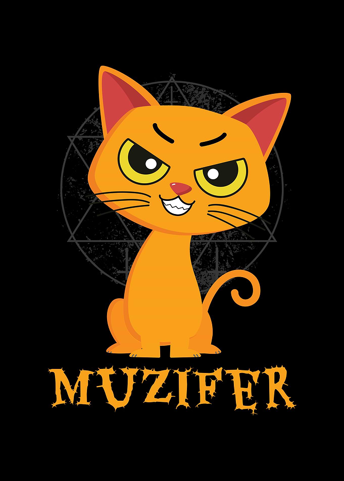Muzifer Cat Kitten Devil
