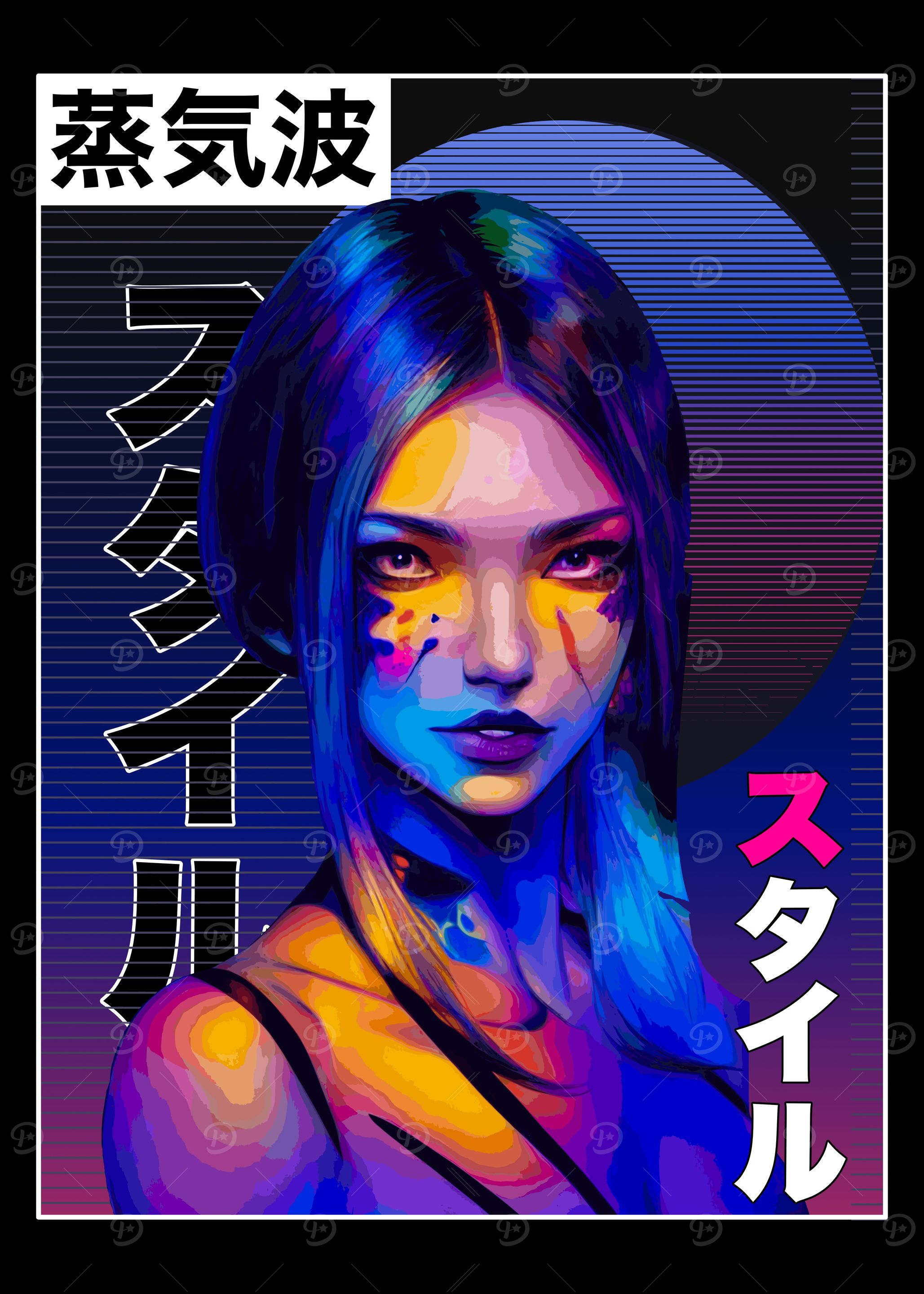 Japanese Vaporwave Art