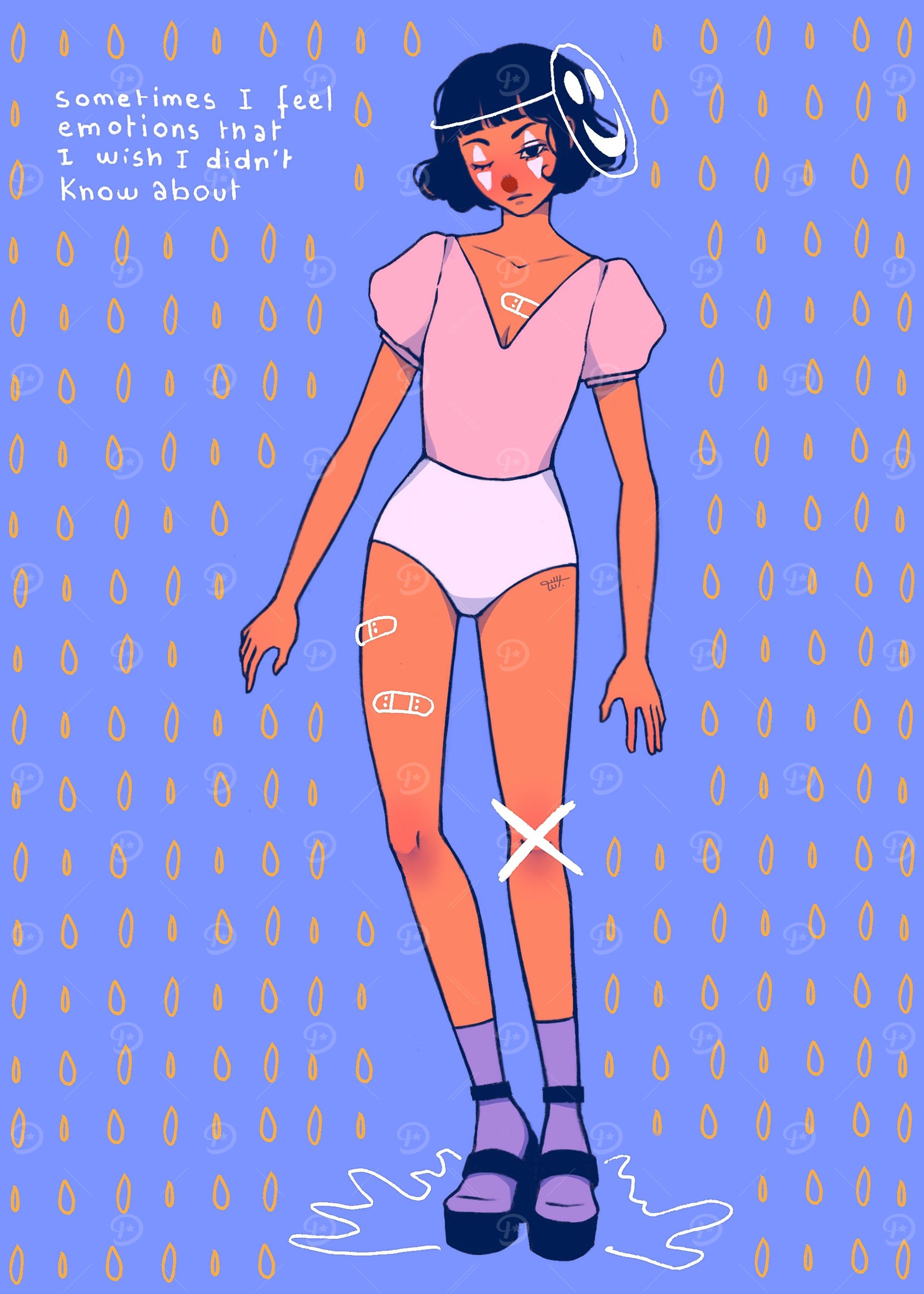 minimalist retro portrait