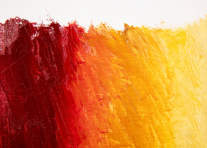Flat lay acrylic paint