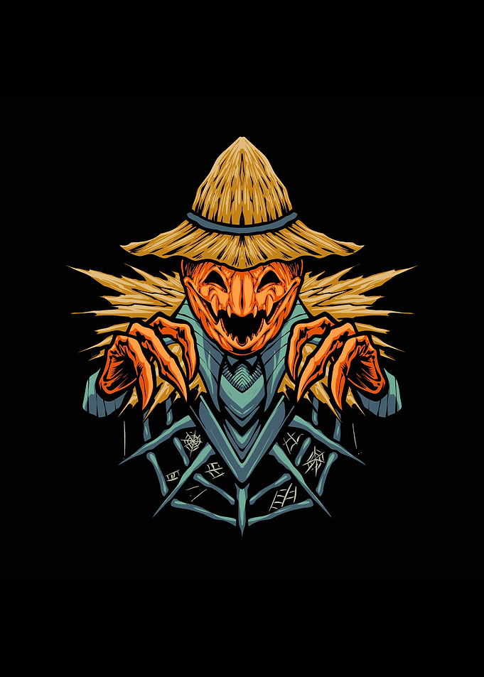 The Halloween scarecrow