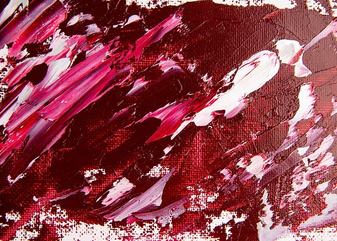 Flat lay acrylic paint wal