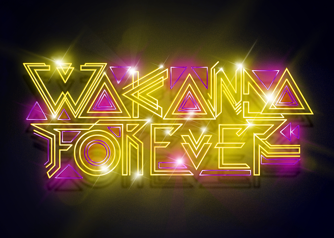 Wakanda Forever neon