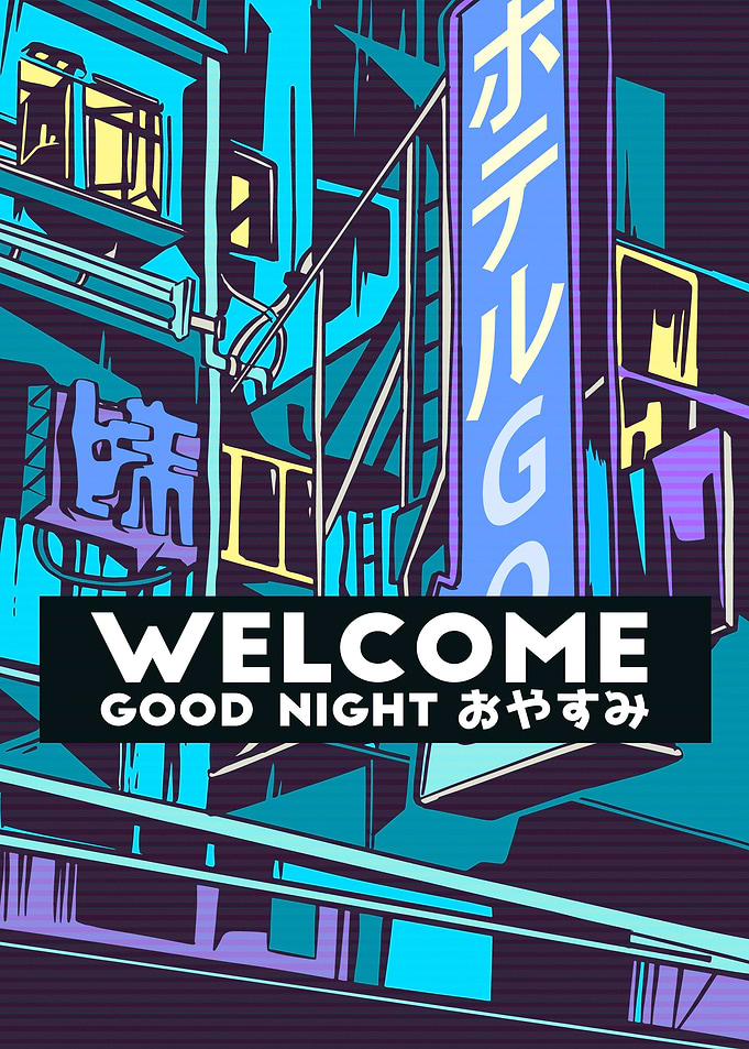 Vaporwave hotel 90s