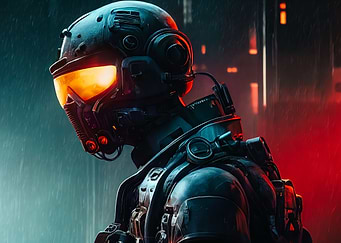 Cyberpunk soldier