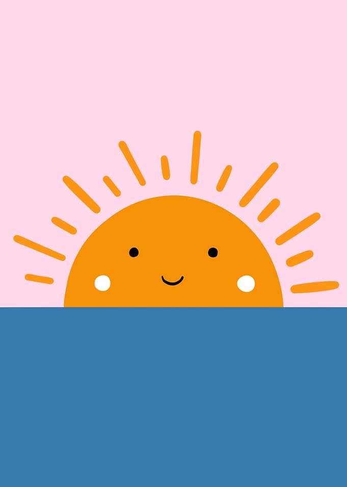 Sun on the sea