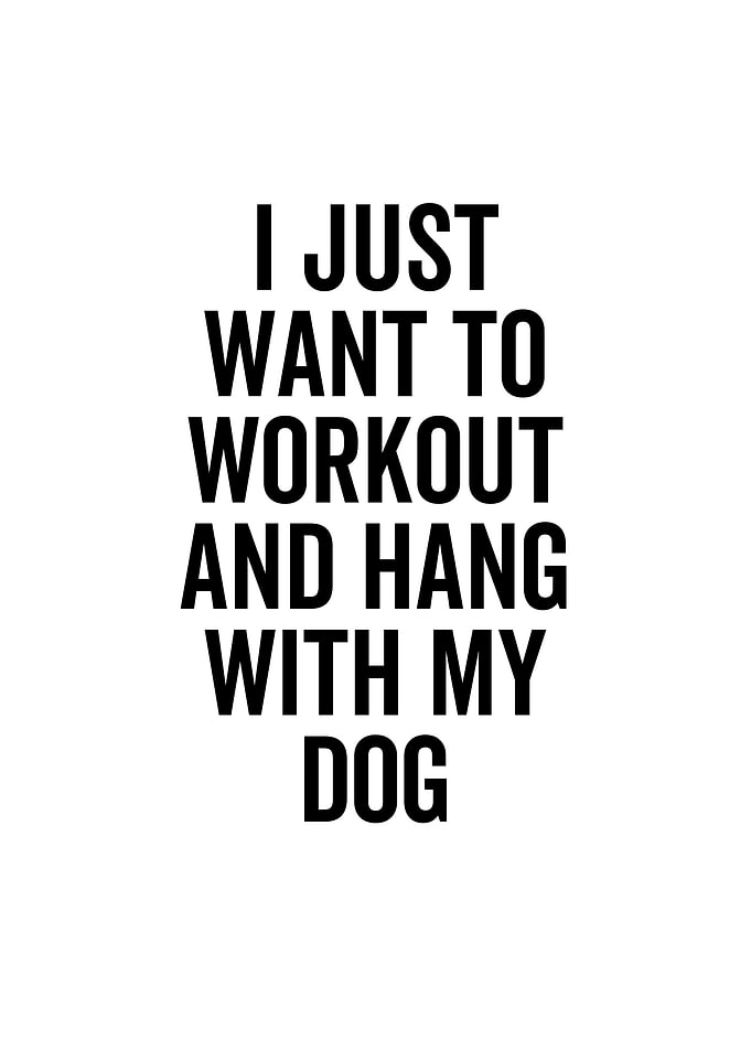 I Just Want To Workout And