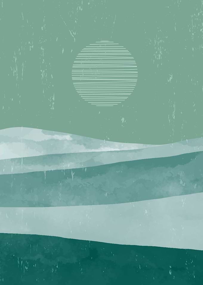 Abstract Mountain art