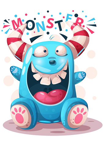 Cute Happy Monster