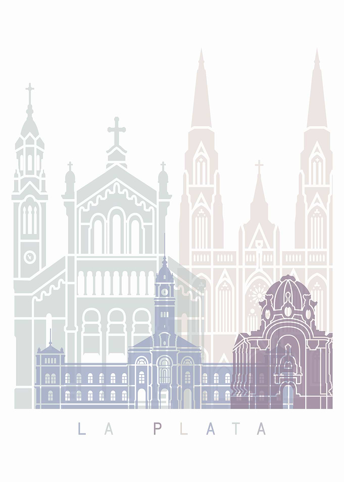 La plata skyline poster