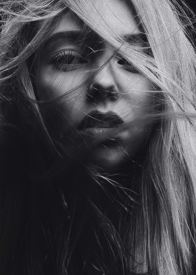 Demure and windswept