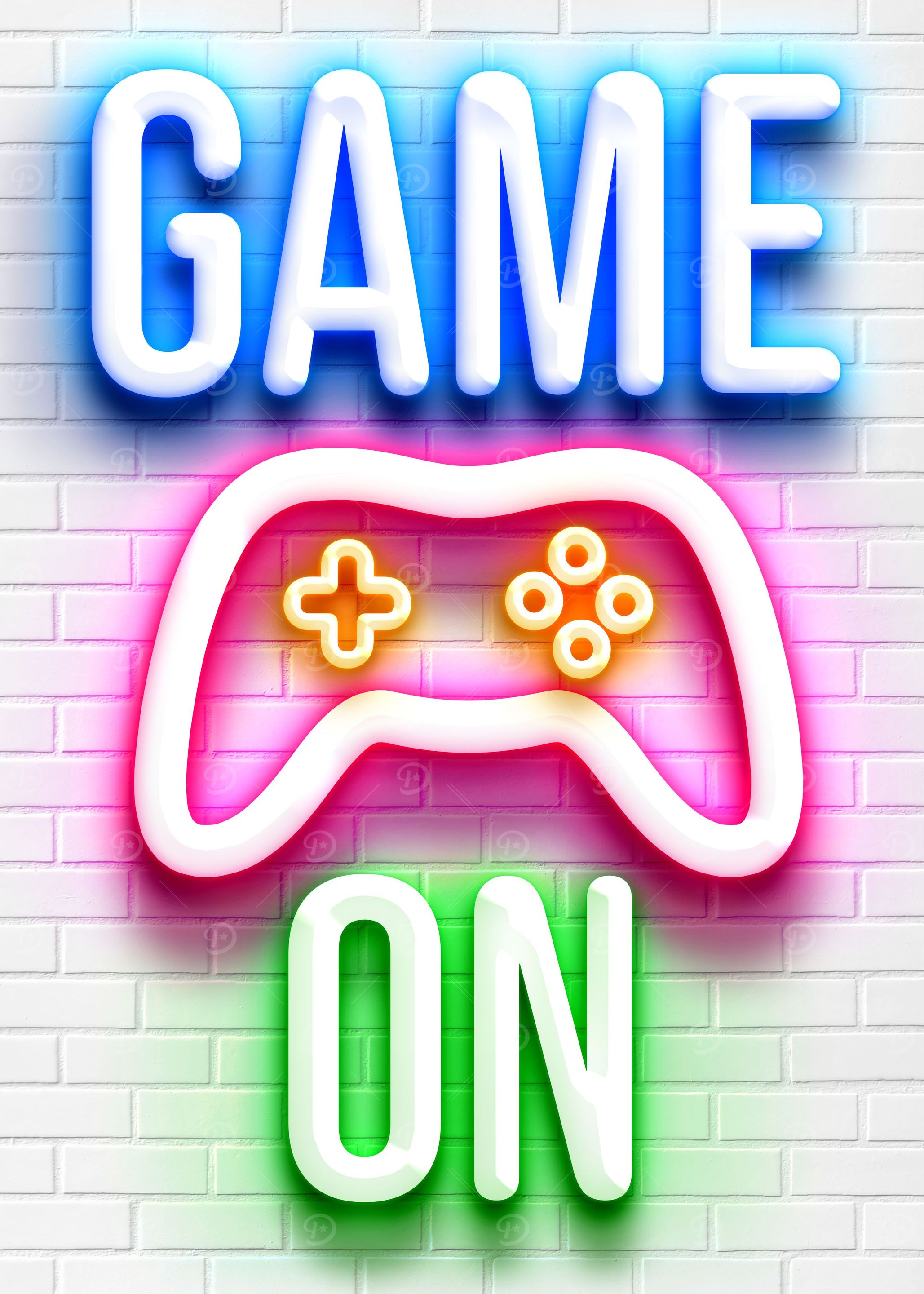 Game on gaming poster