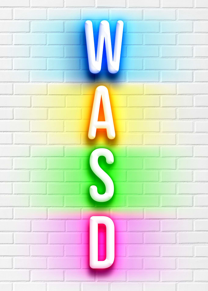 WASD gaming on PC