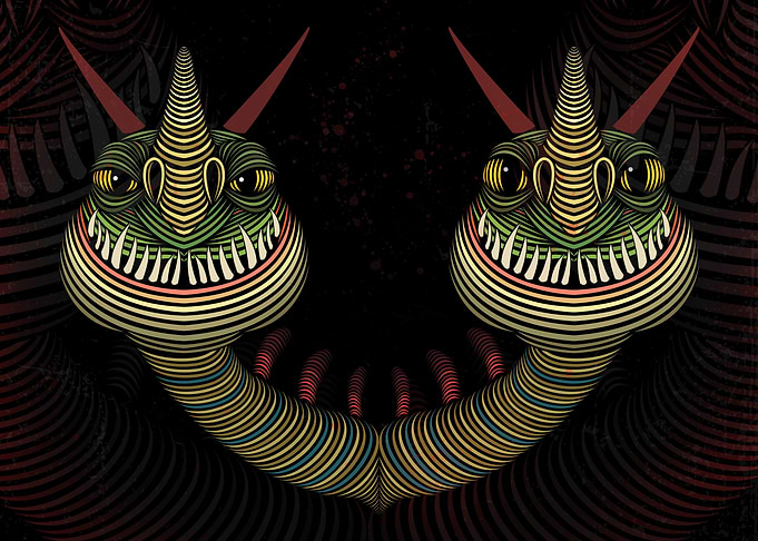 Hideous Zippleback Head
