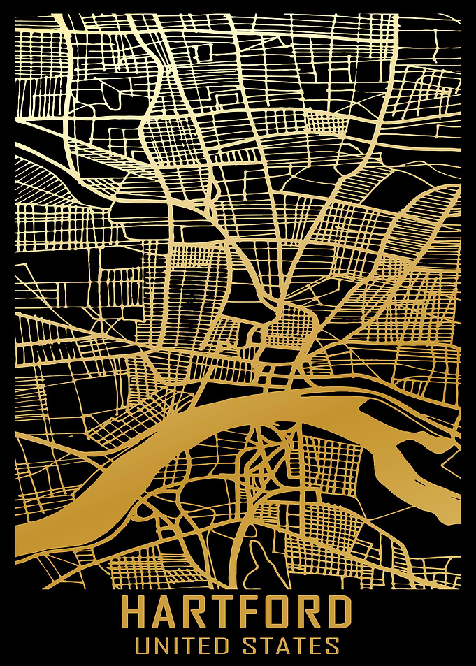 Hartford USA City Map