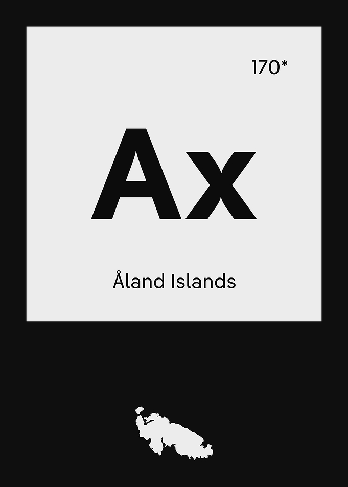 Aland Islands Country Map