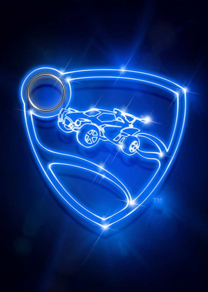 Blue Logo Neon