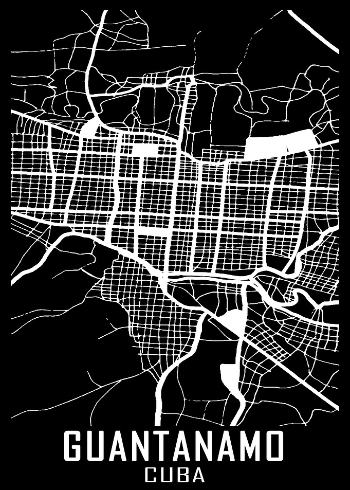 Guantanamo Cuba City Map