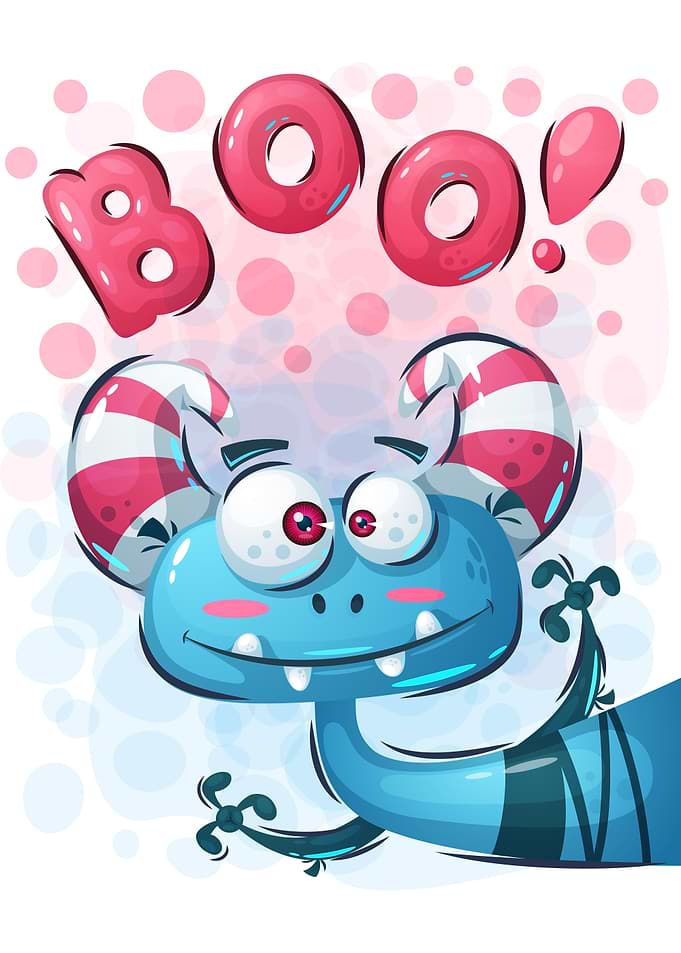 Cute Blue and Funny Lizard