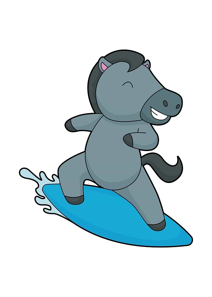 Horse Surfer Surfboard