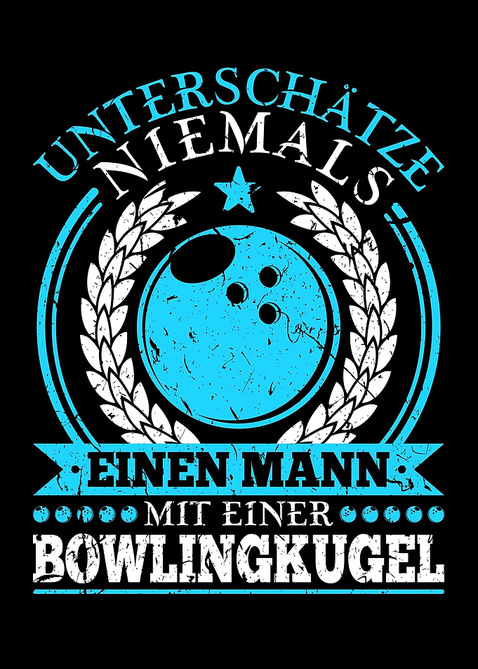 Mann Bowling Kugel Kegeln