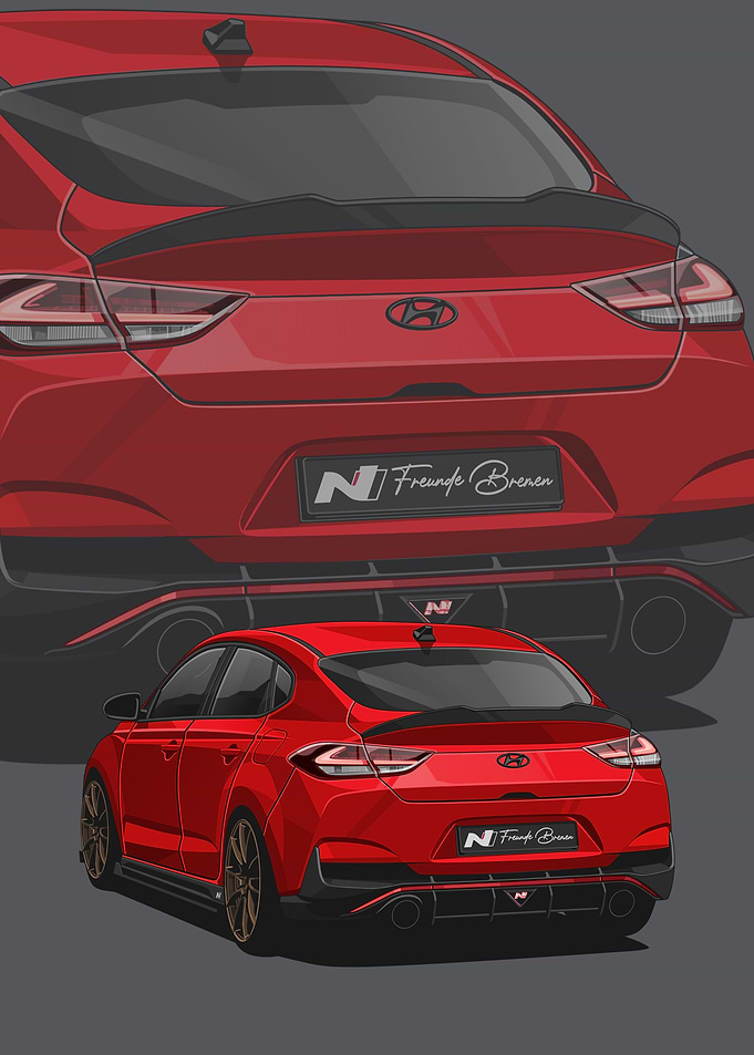 HYUNDAI I30N FASTBACK RED
