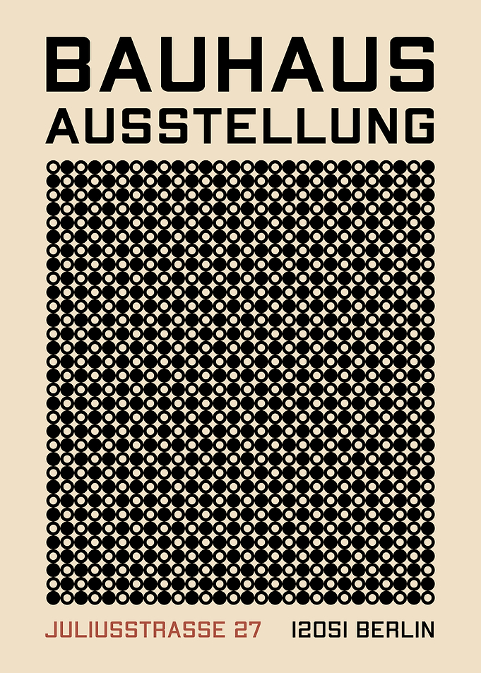 Geometric Bauhaus Poster