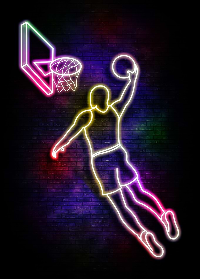 neon basketball art14