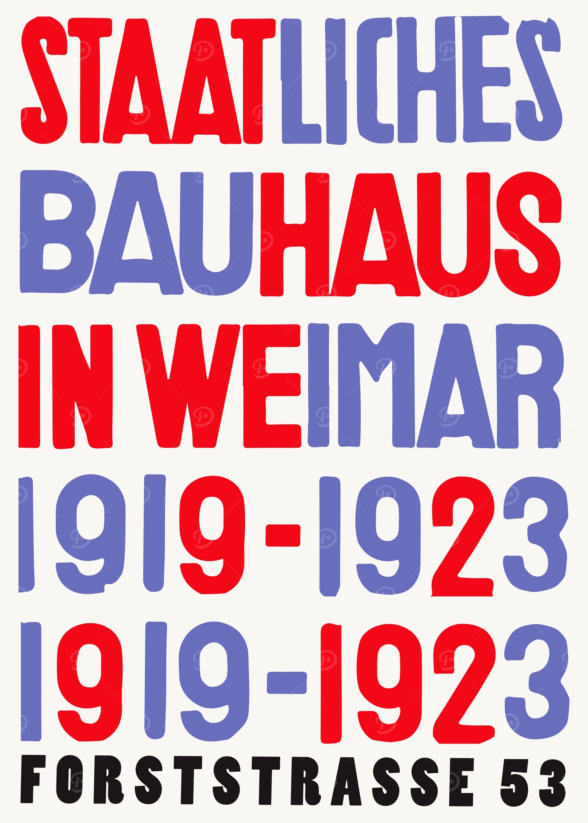 Typographic Retro Bauhaus