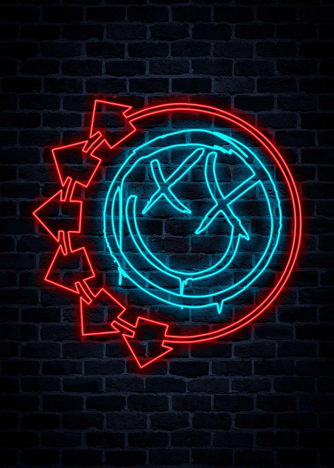 Blink 182 Neon Logo