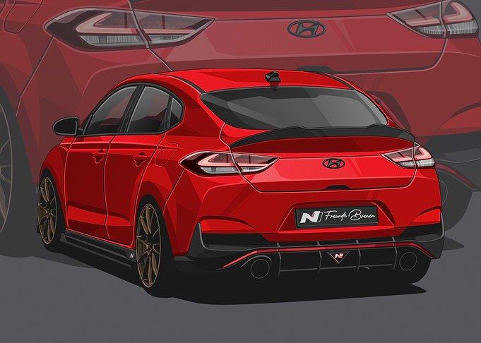 HYUNDAI I30N FASTBACK RED