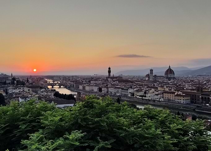 Italy Florence Sunset