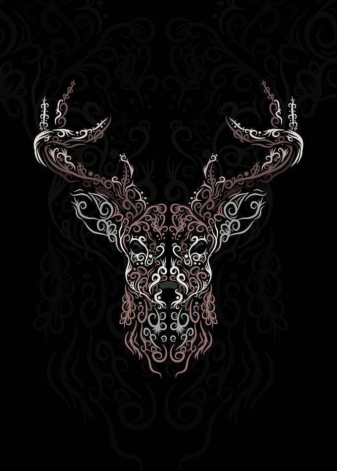 floral of deer