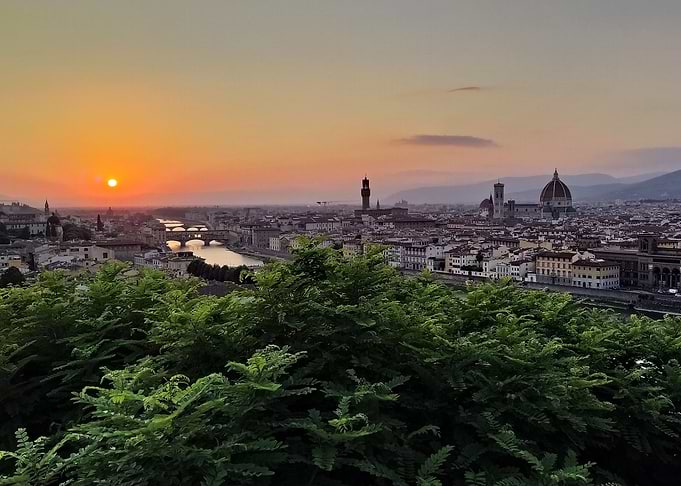 Italy Florence Sunset